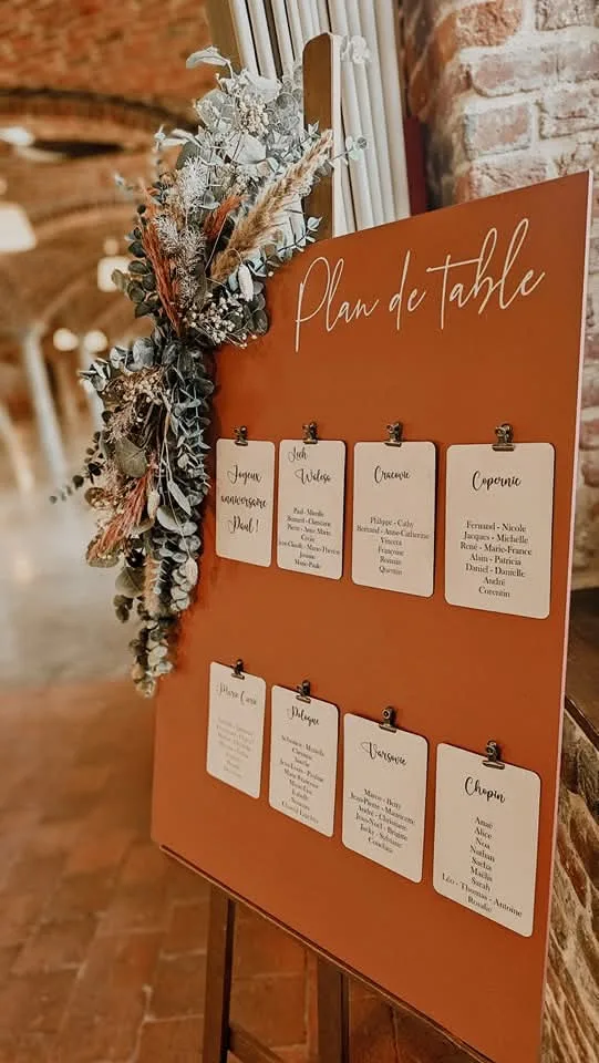 Location de plan de table pour mariage et réception